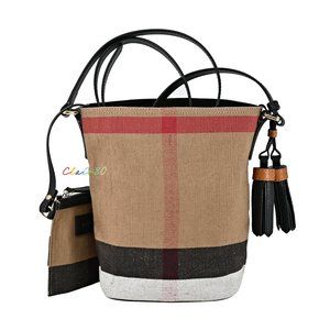 Burberry Mini Ashby Canvas Check Cross Body Bag